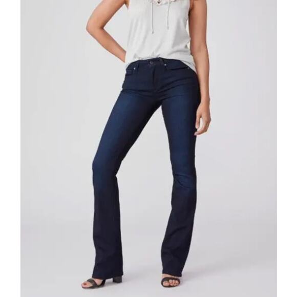 Paige Manhattan Bootcut Jeans Lana Size 32 Dark Blue - Picture 1 of 15